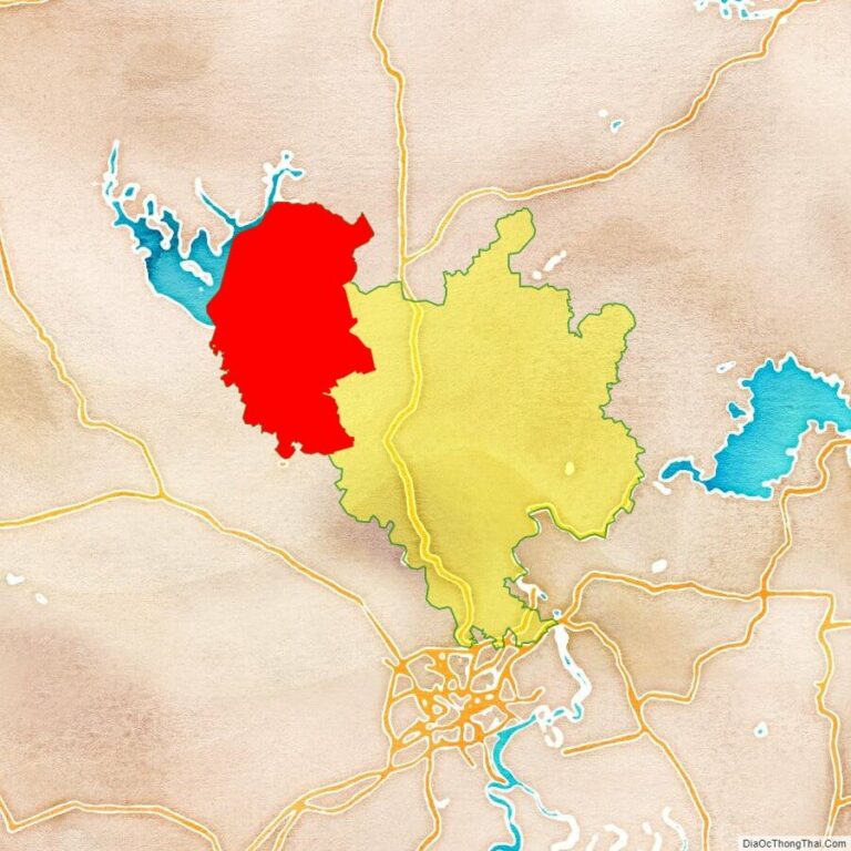 Bản đồ vị trí huyện Dầu Tiếng
