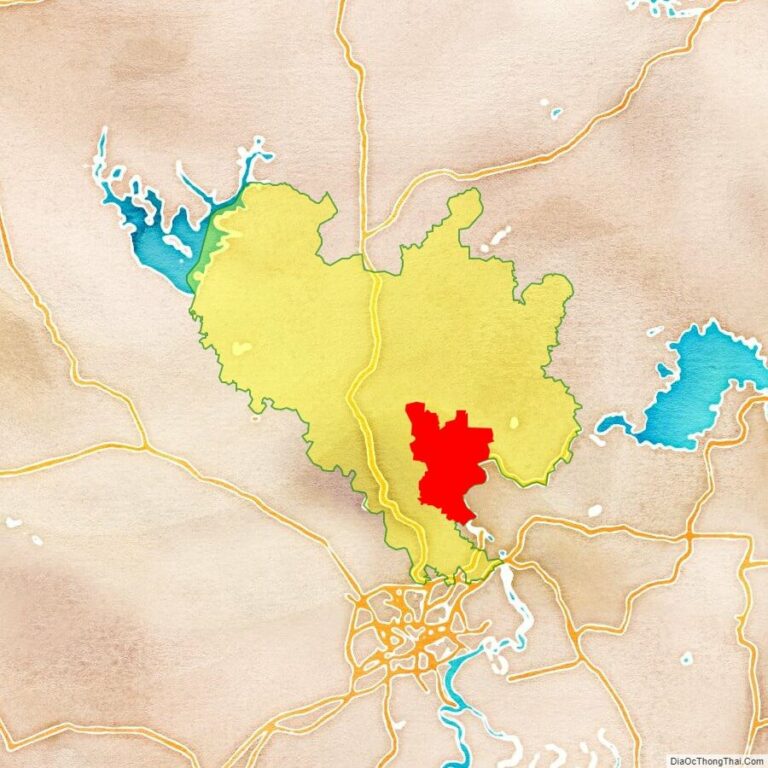 Bản đồ vị trí thị xã Tân Uyên
