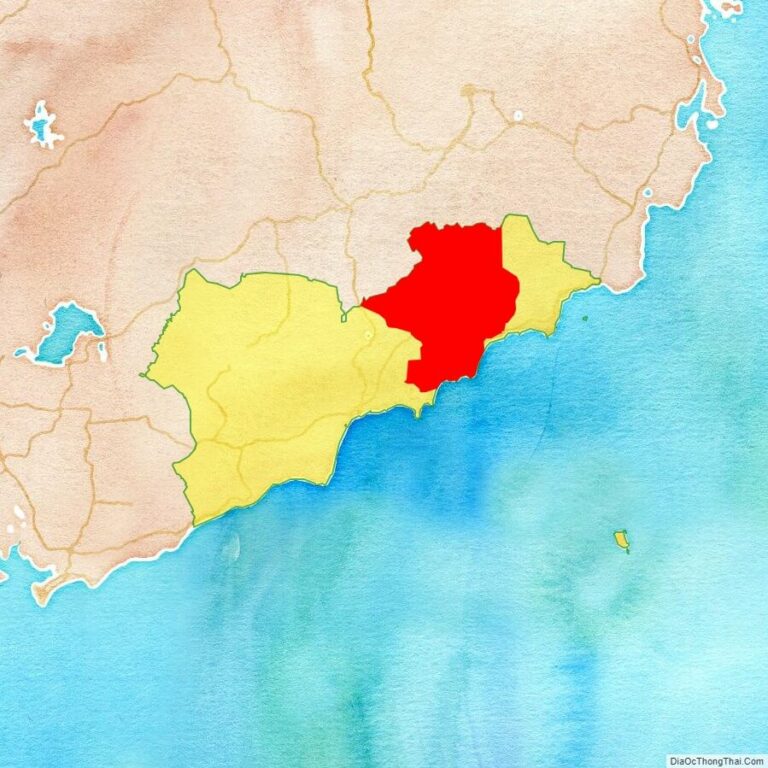 Bản đồ vị trí huyện Bắc Bình