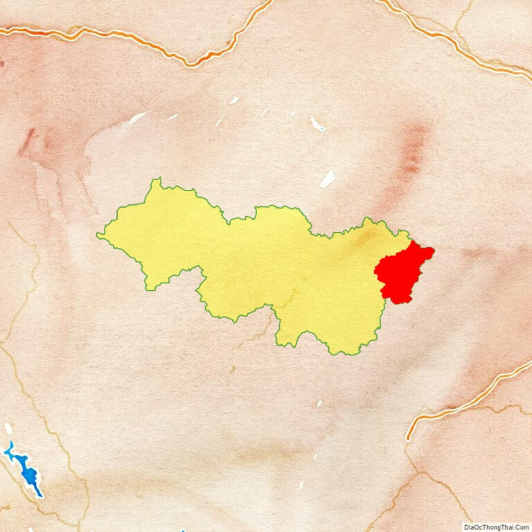 Bản đồ vị trí huyện Hạ Lang