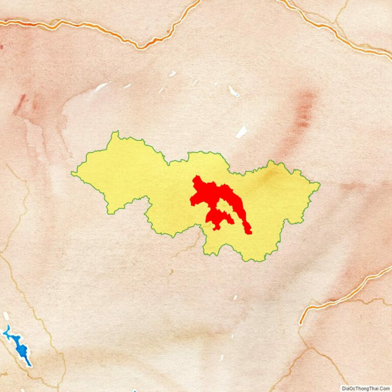 Bản đồ vị trí huyện Hoà An