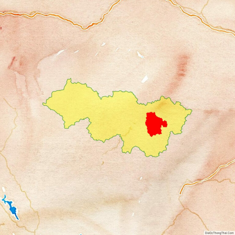 Bản đồ vị trí huyện Quảng Uyên