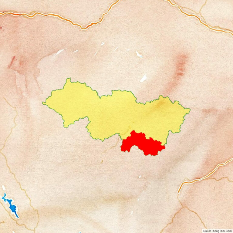 Bản đồ vị trí huyện Thạch An