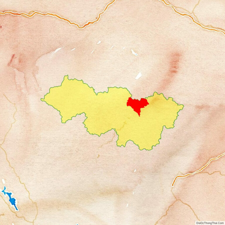 Bản đồ vị trí huyện Trà Lĩnh