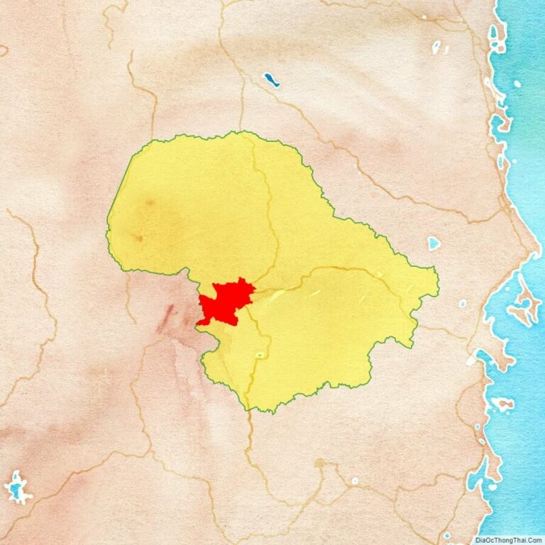Bản đồ vị trí thành phố Buôn Ma Thuột