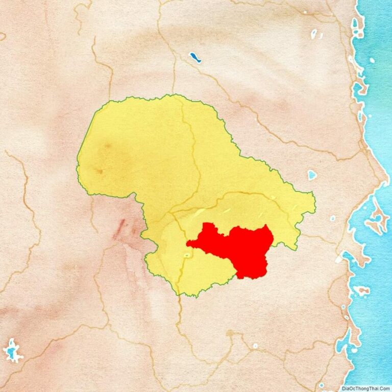 Bản đồ vị trí huyện Krông Bông
