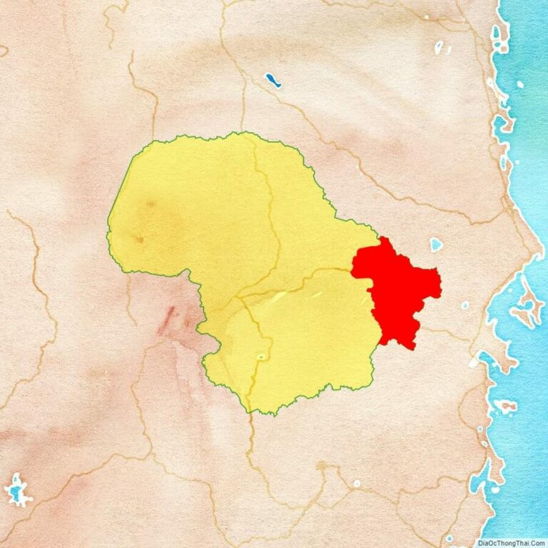 Bản đồ vị trí huyện M'Đrắk