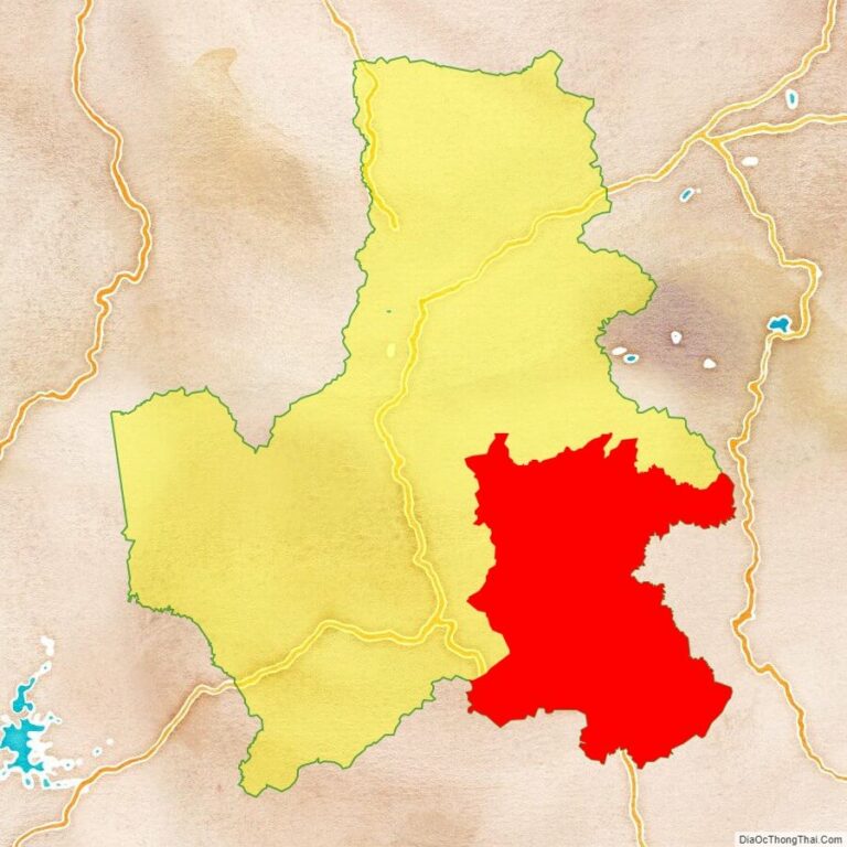 Bản đồ vị trí huyện Đăk Glong