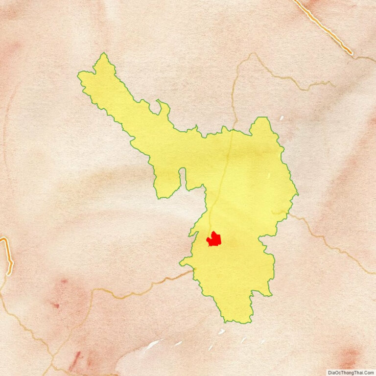 Bản đồ vị trí thành phố Điện Biên Phủ