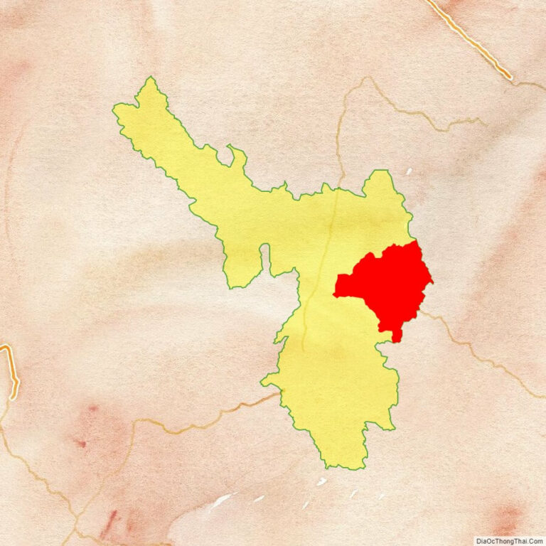 Bản đồ vị trí huyện Tuần Giáo