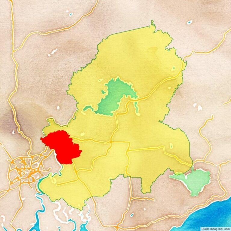 Bản đồ vị trí thành phố Biên Hòa