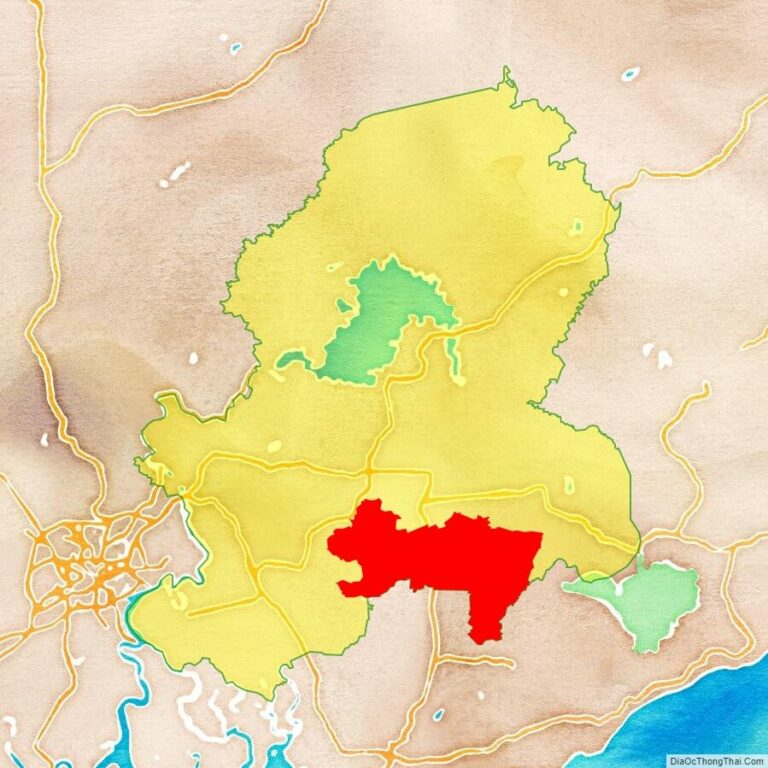 Bản đồ vị trí huyện Cẩm Mỹ