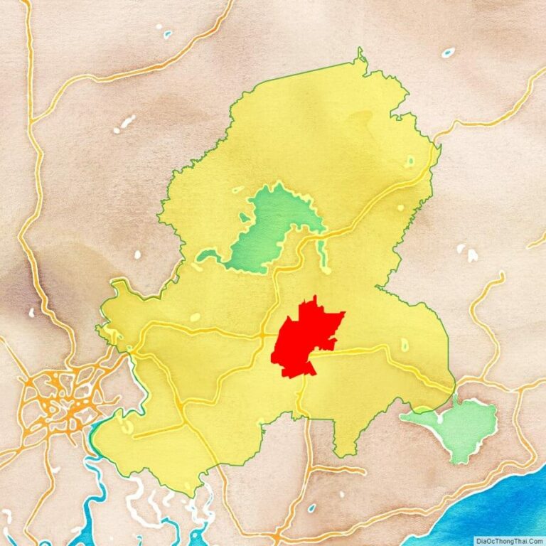 Bản đồ vị trí thành phố Long Khánh