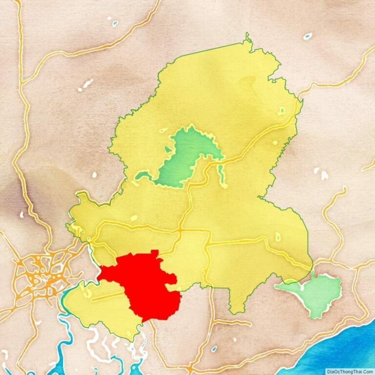 Bản đồ vị trí huyện Long Thành