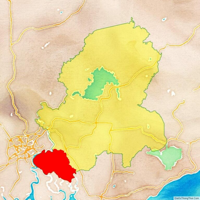 Bản đồ vị trí huyện Nhơn Trạch