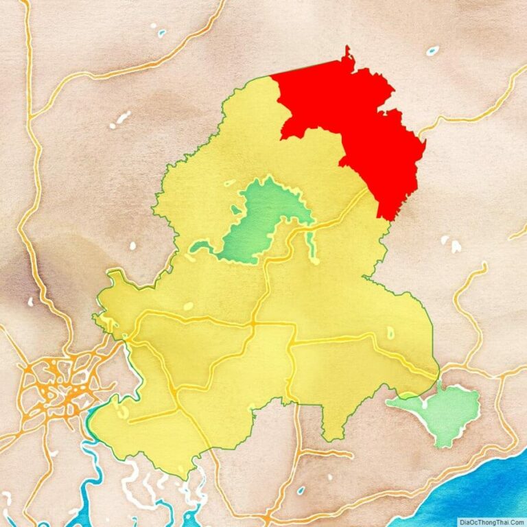 Bản đồ vị trí huyện Tân Phú