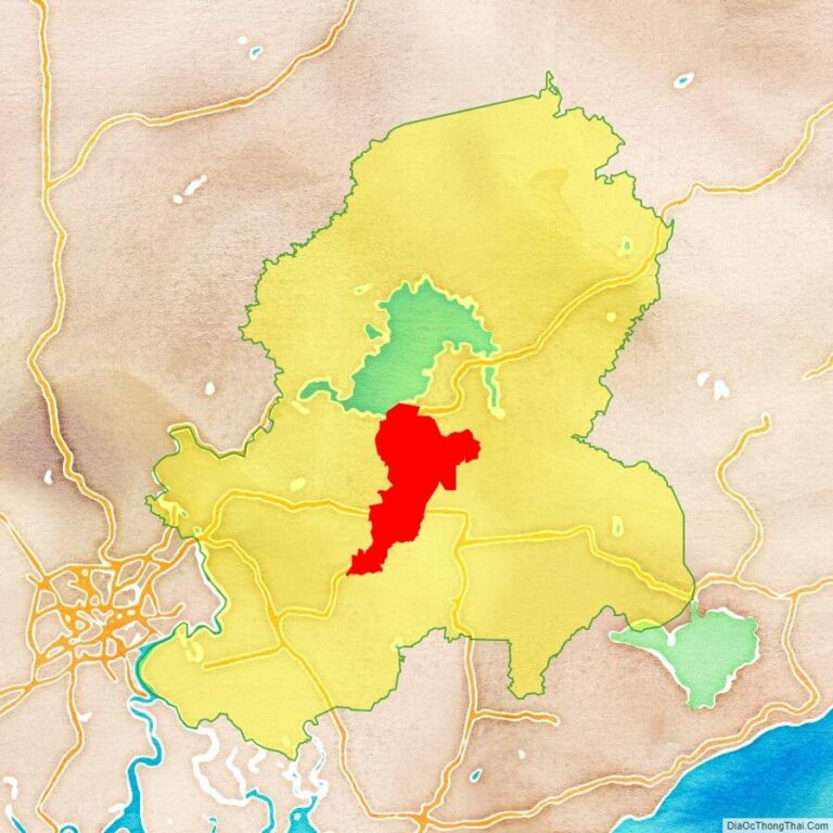 Bản đồ vị trí huyện Thống Nhất