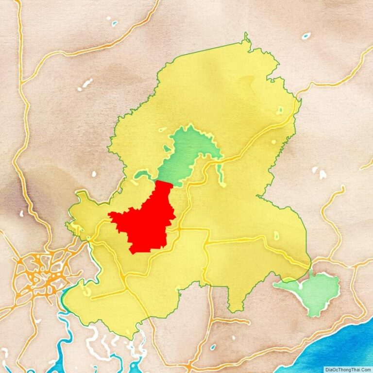 Bản đồ vị trí huyện Trảng Bom