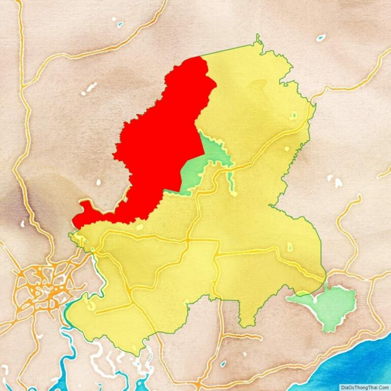 Bản đồ vị trí huyện Vĩnh Cửu