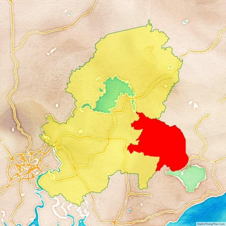 Bản đồ vị trí huyện Xuân Lộc