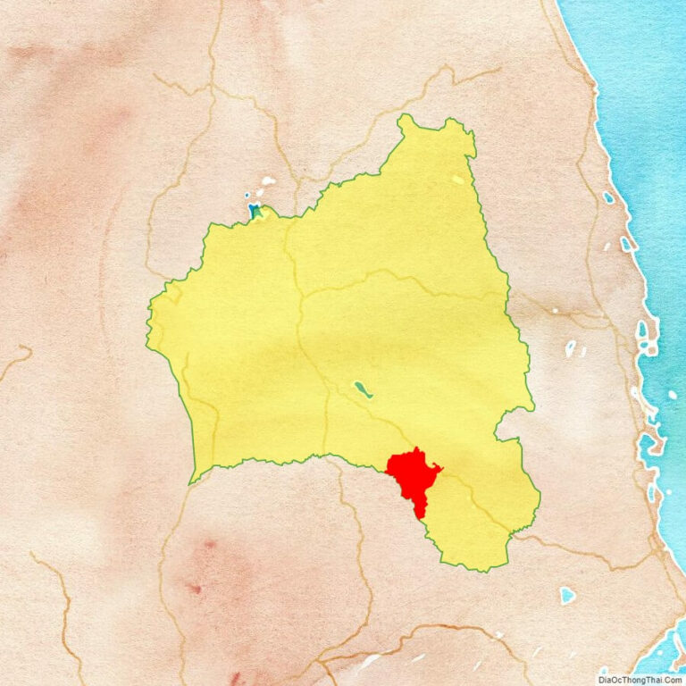 Bản đồ vị trí thị xã Ayun Pa