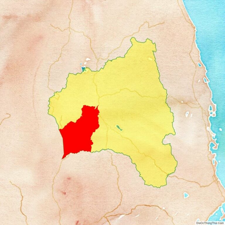 Bản đồ vị trí huyện Chư Prông