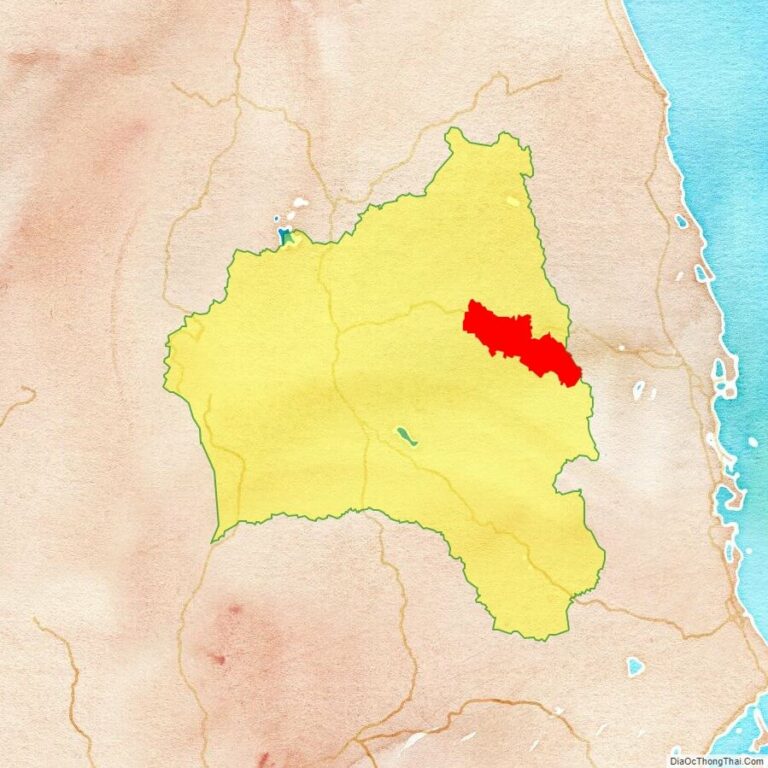 Bản đồ vị trí huyện Đăk Pơ