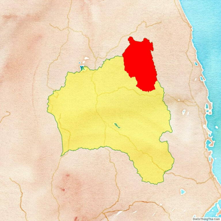 Bản đồ vị trí huyện KBang