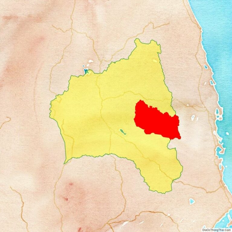 Bản đồ vị trí huyện Kông Chro