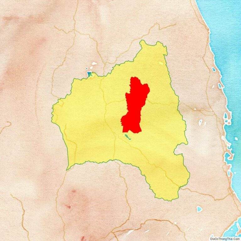 Bản đồ vị trí huyện Mang Yang