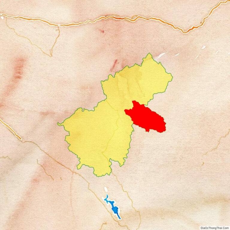 Bản đồ vị trí huyện Bắc Mê