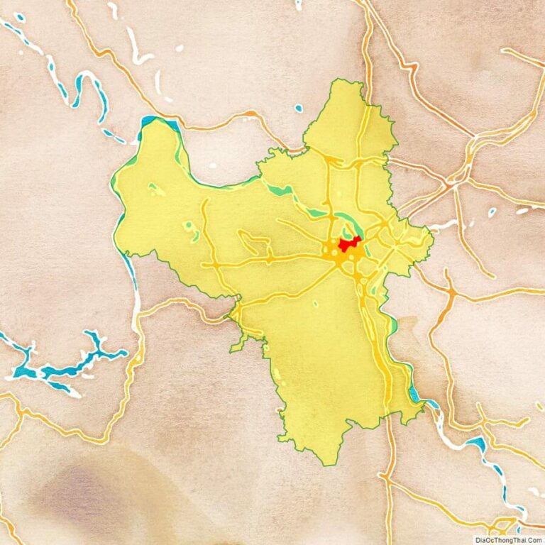 Bản đồ vị trí quận Ba Đình