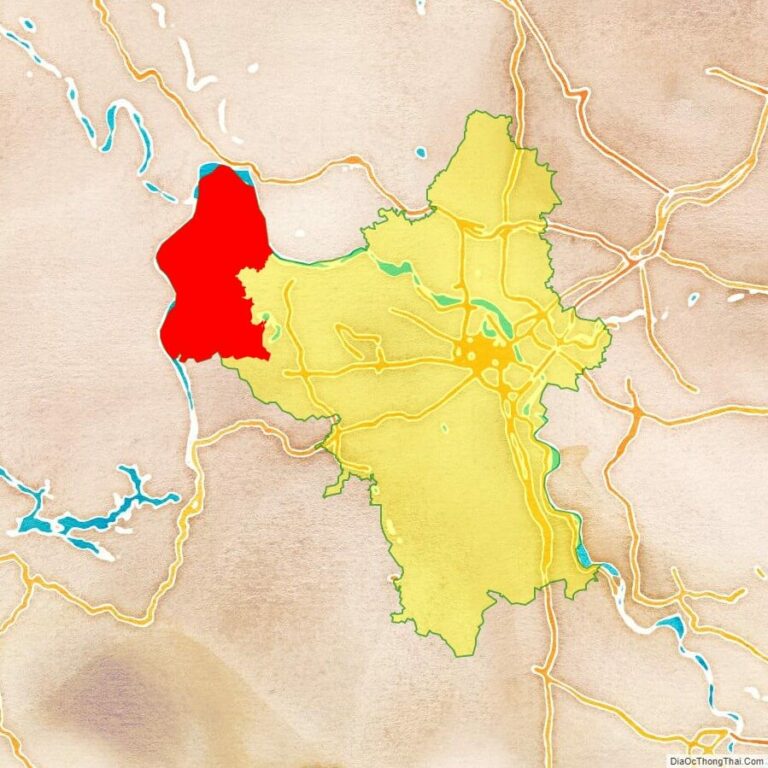 Bản đồ vị trí huyện Ba Vì