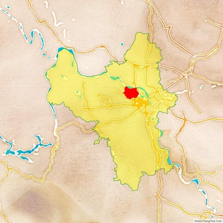 Bản đồ vị trí quận Bắc Từ Liêm