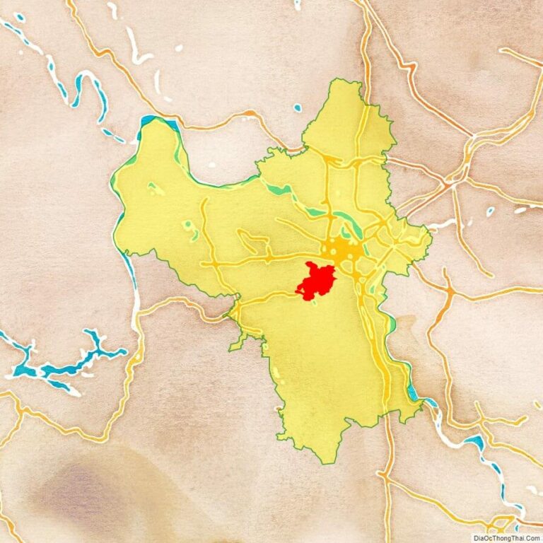 Bản đồ vị trí quận Hà Đông