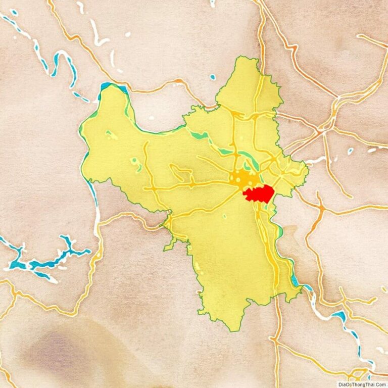 Bản đồ vị trí quận Hoàng Mai