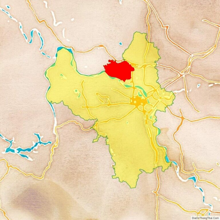 Bản đồ vị trí huyện Mê Linh