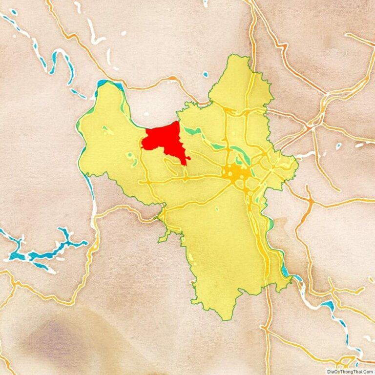 Bản đồ vị trí huyện Phúc Thọ