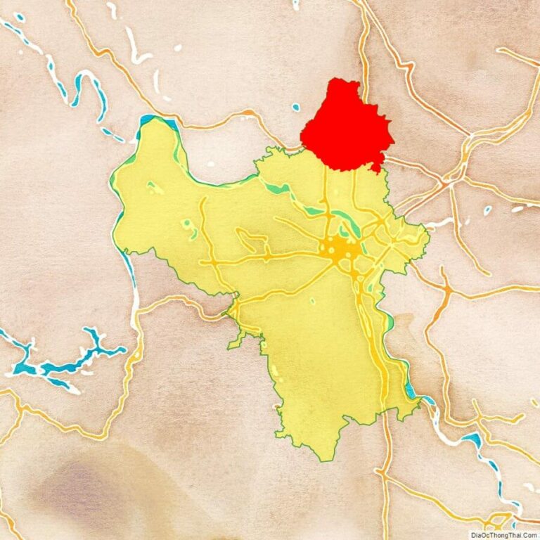 Bản đồ vị trí huyện Sóc Sơn