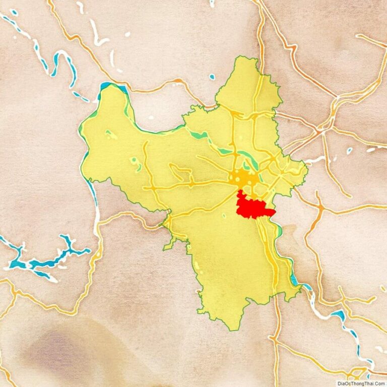 Bản đồ vị trí huyện Thanh Trì