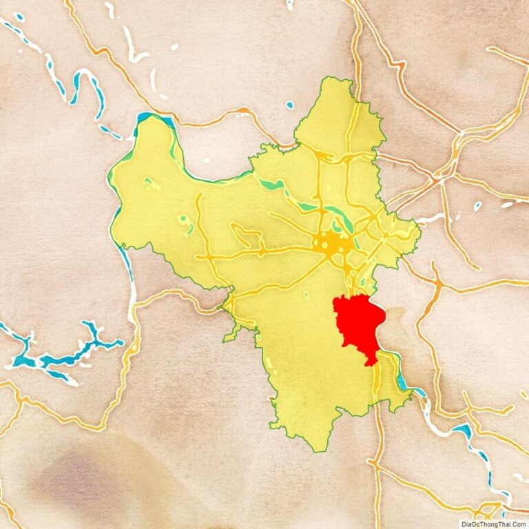 Bản đồ vị trí huyện Thường Tín