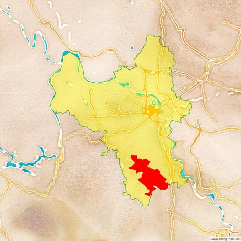 Bản đồ vị trí huyện Ứng Hòa