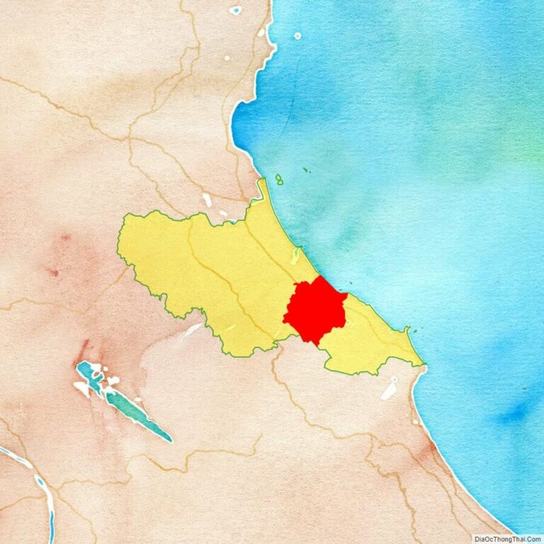 Bản đồ vị trí huyện Cẩm Xuyên