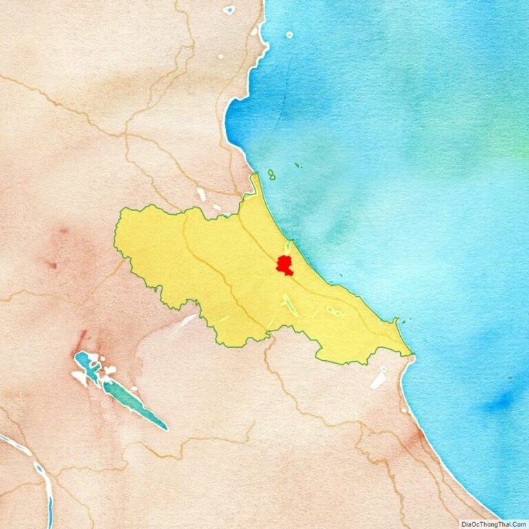 Bản đồ vị trí thành phố Hà Tĩnh