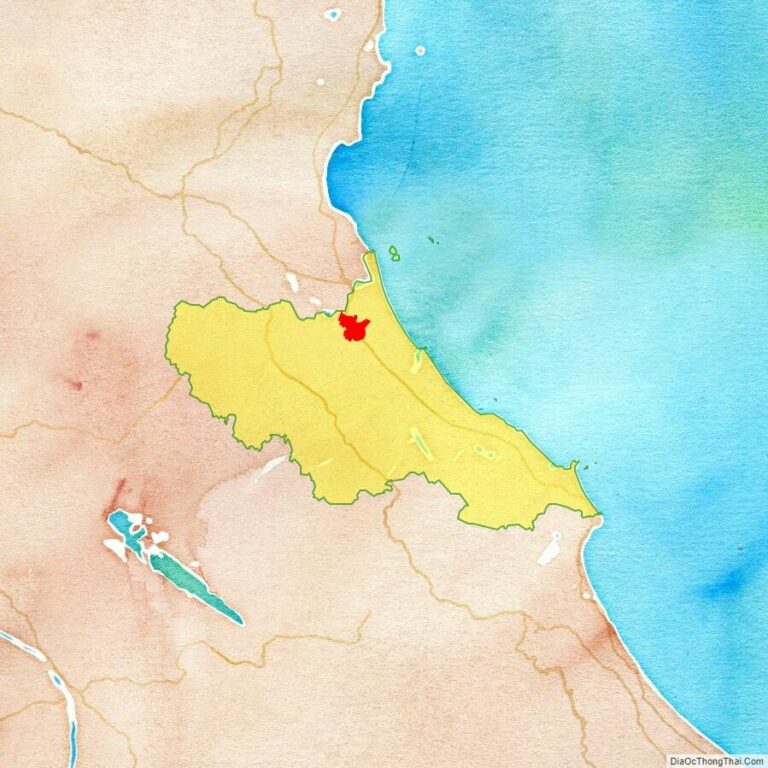 Bản đồ vị trí thị xã Hồng Lĩnh