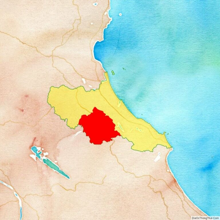 Bản đồ vị trí huyện Hương Khê