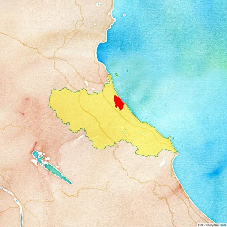 Bản đồ vị trí huyện Lộc Hà