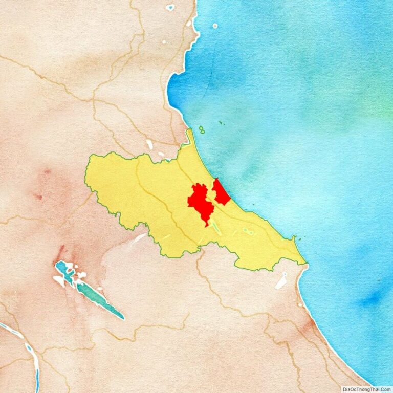 Bản đồ vị trí huyện Thạch Hà