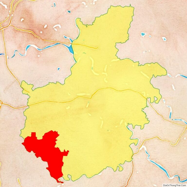 Bản đồ vị trí huyện Thanh Miện