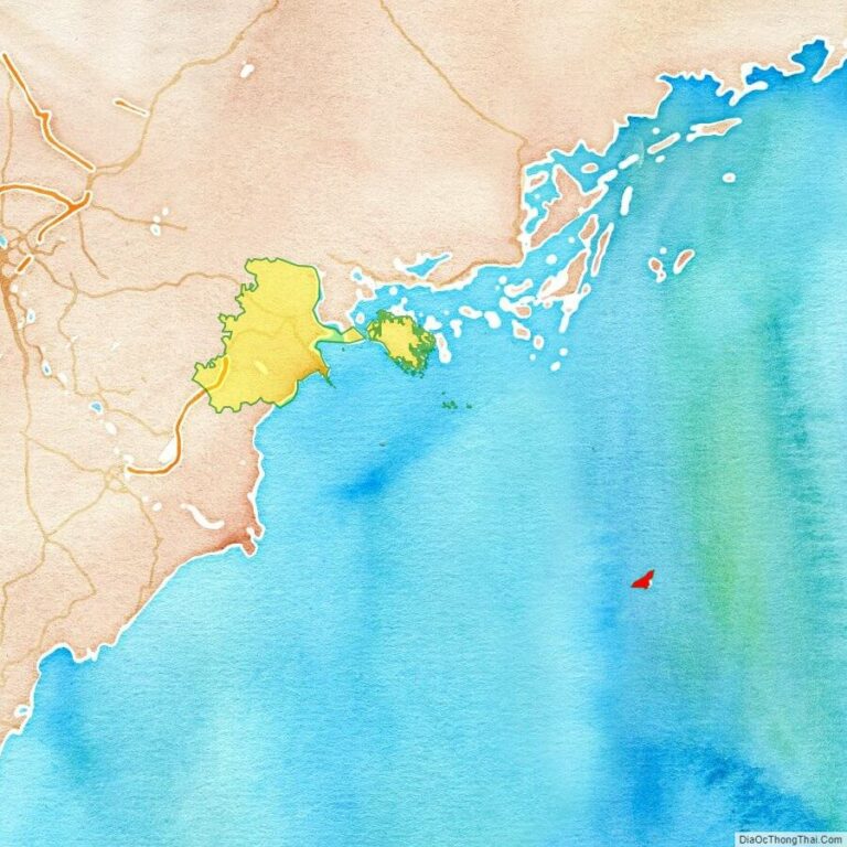Bản đồ vị trí đảo Bạch Long Vĩ